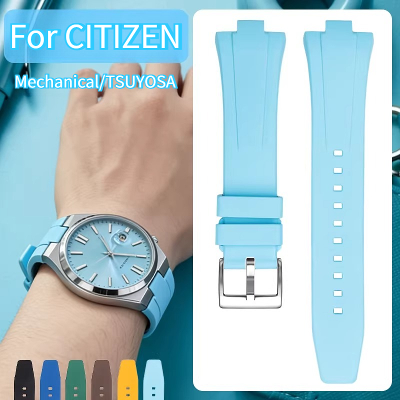 Citizen Watch Tsuyosa - Fluorine rubber watch strap men for
