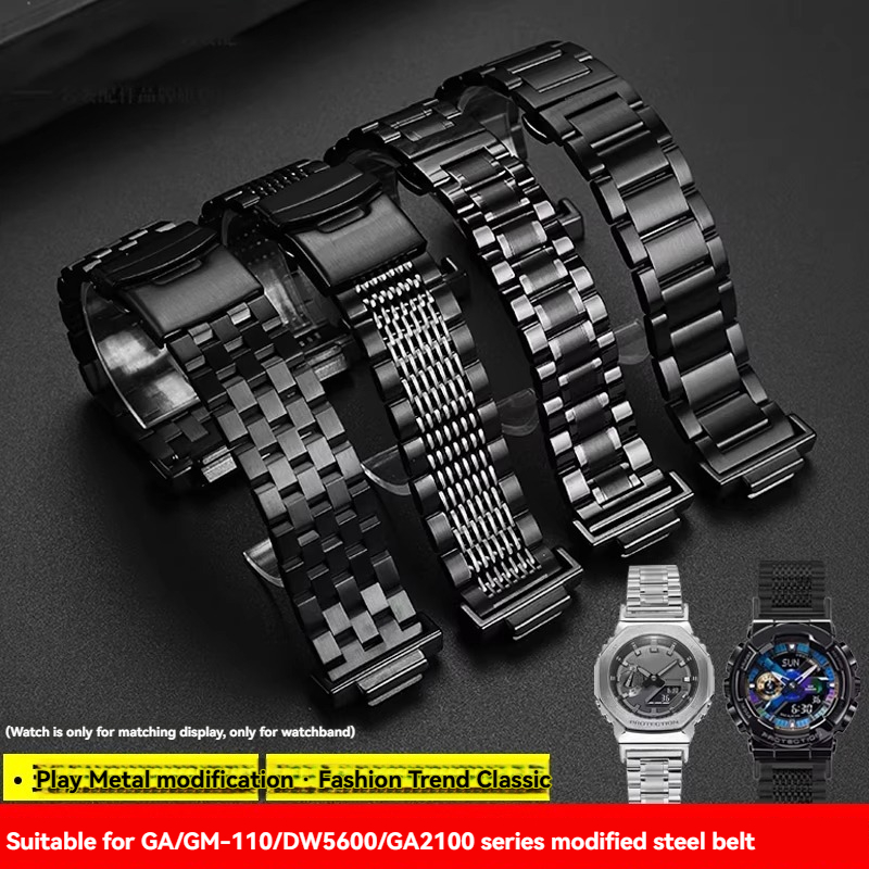 Casio Watch G-Shock Dw-5600 - Modified Stainless Steel Watch Band Strap