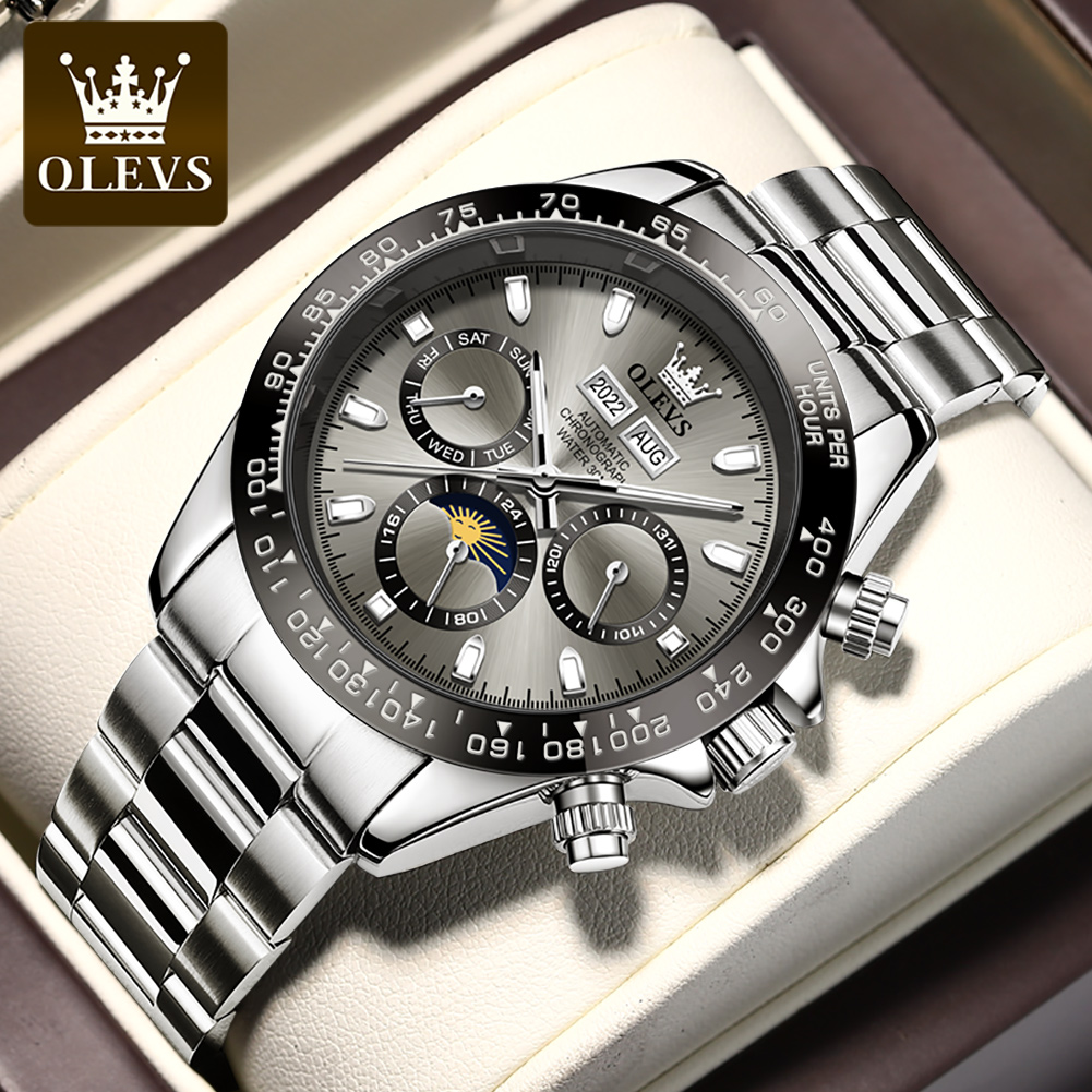 Seiko Watch 5 Sports - OLEVS 6654 Luxury Mens Watch Chronograph