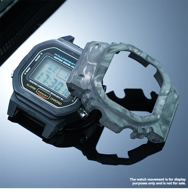 Casio Watch G-Shock Dw-5600 - Carbon Fiber Modified Watch Case for