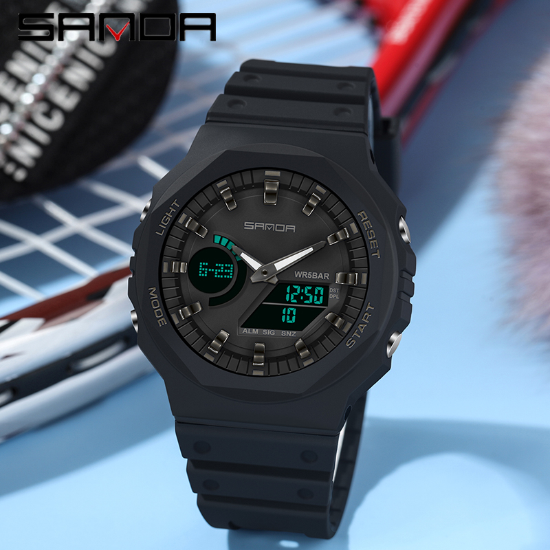Seiko Watch 5 Sports - SANDA Top Luxury Men's Quartz Watches