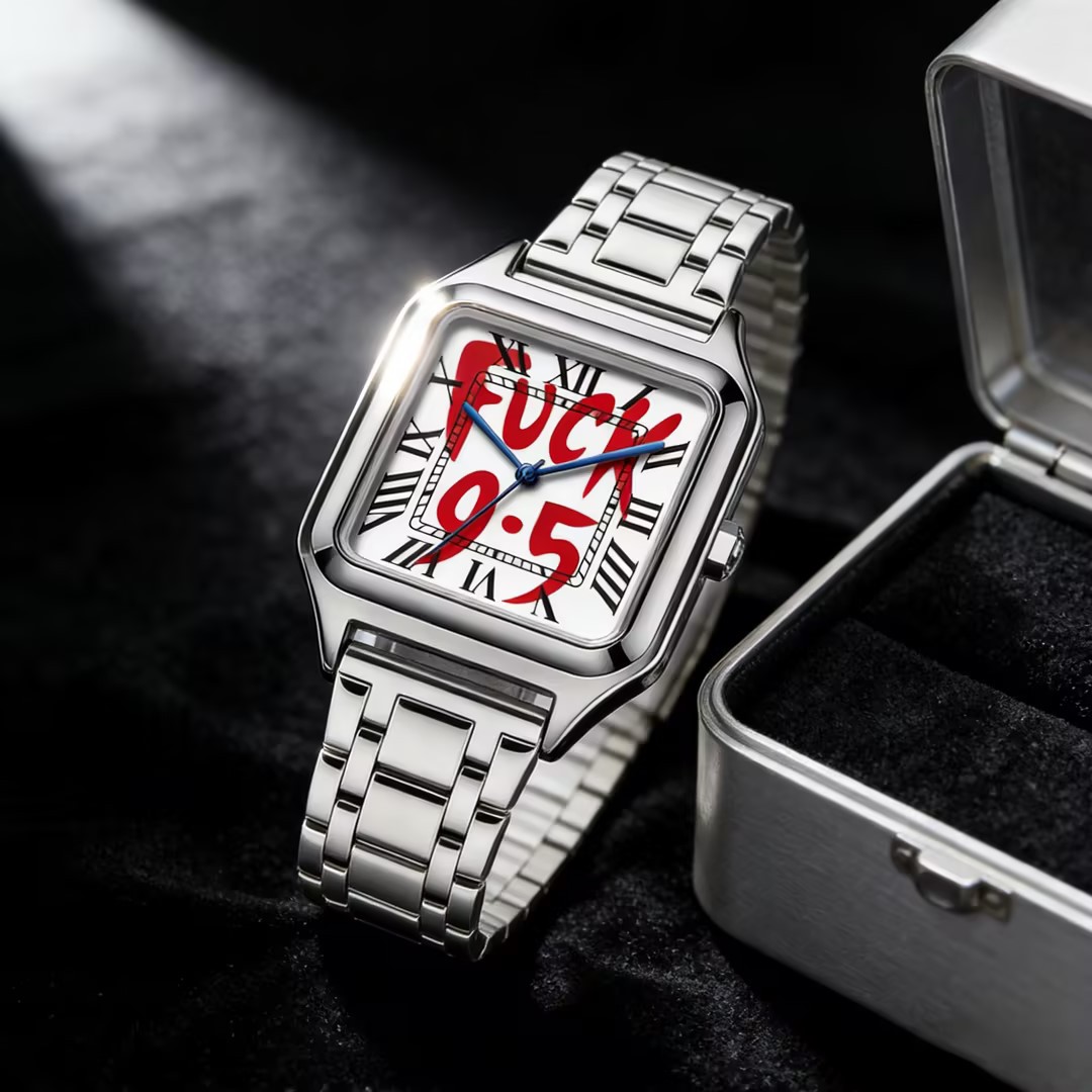 Cartier Watch Santos - FUCK9.5 Stainless Steel Alloy Square Dial