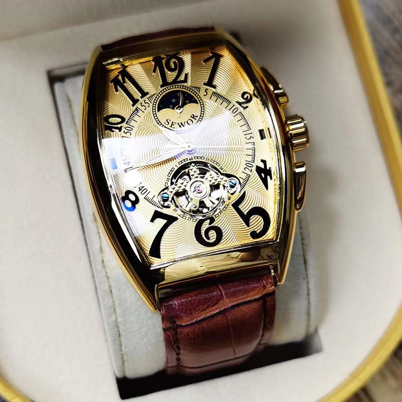 SEWOR Mechanical Watch Men Gol - Seiko Watch Presage ulasan dan harga