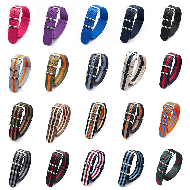 18/20/22/24mm Cambos Stripes S - Nato Strap Nylon ulasan dan harga