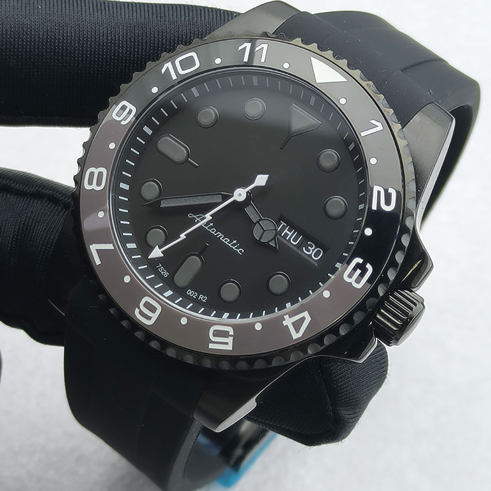 40MM NH36 Watch Black Men's St - Stainless Bracelet Diver ulasan dan harga