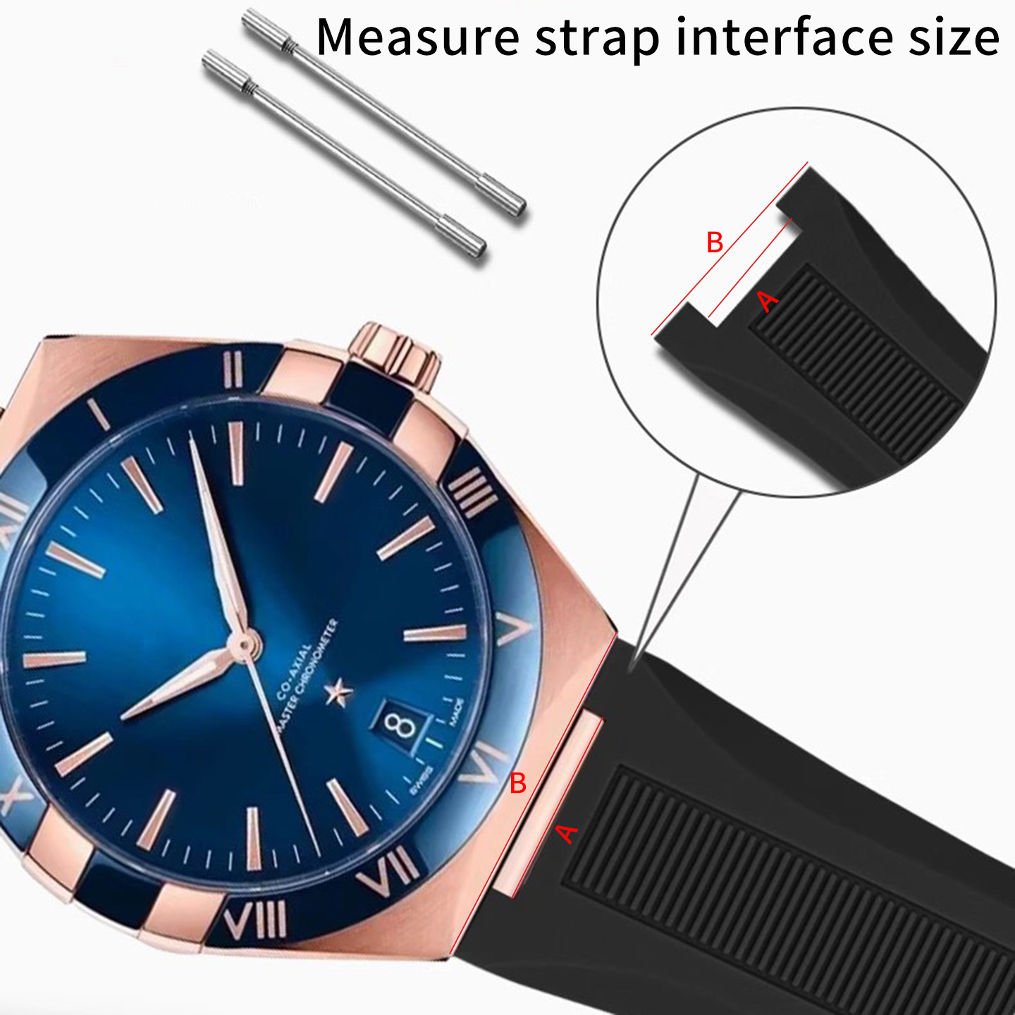 Notched silicone rubber watch  - Omega Watch Constellation ulasan dan harga
