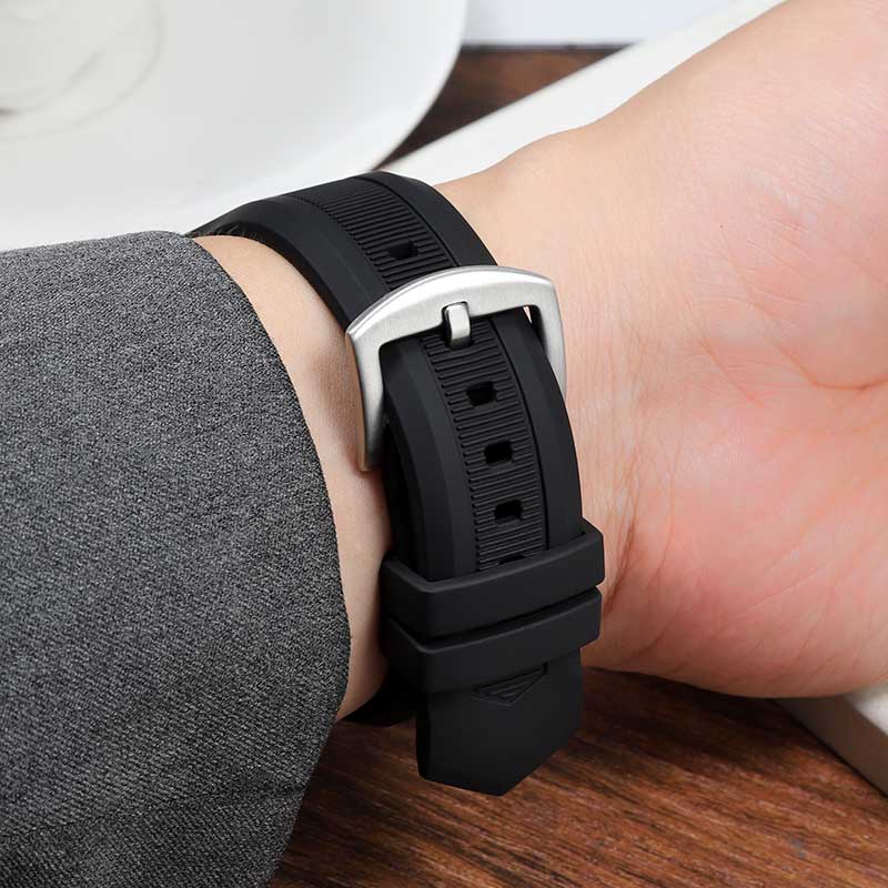 Notched silicone rubber watch  - Omega Watch Constellation ulasan dan harga