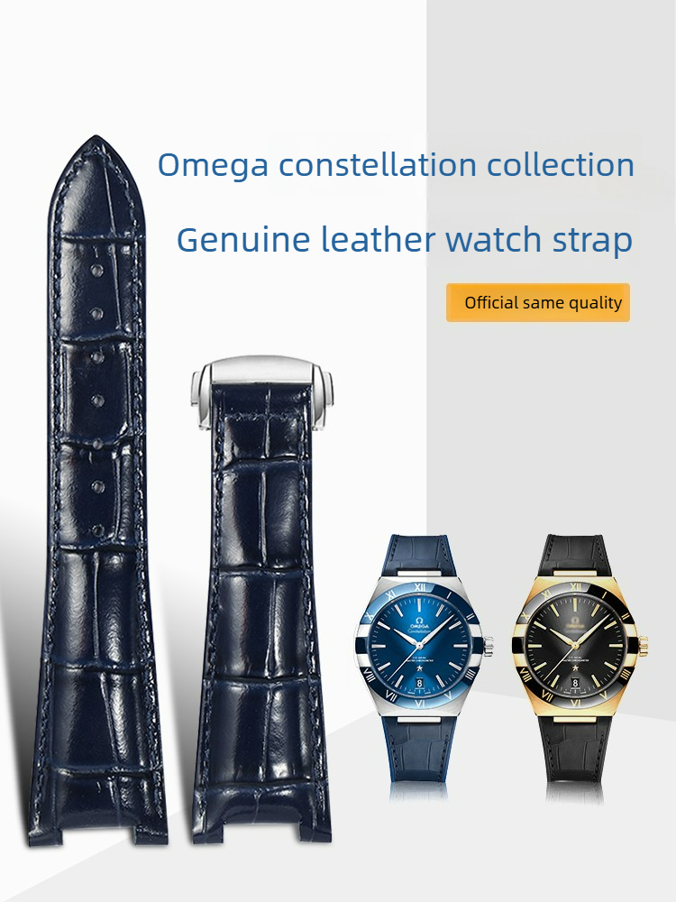 Watch Strap Leather Men's Suit - Omega Watch Constellation ulasan dan harga