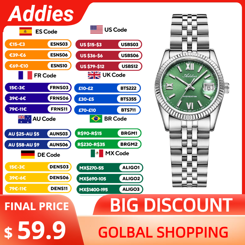 Addies High Quality Luxury Wat - Stainless Bracelet Diver ulasan dan harga