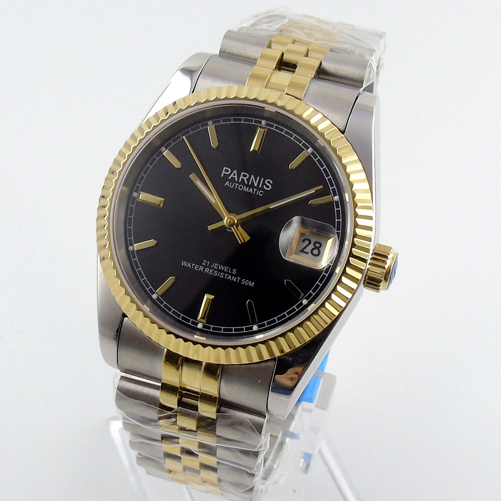 Parnis 36mm Mens Automatic Wat - Rolex Watch Datejust ulasan dan harga