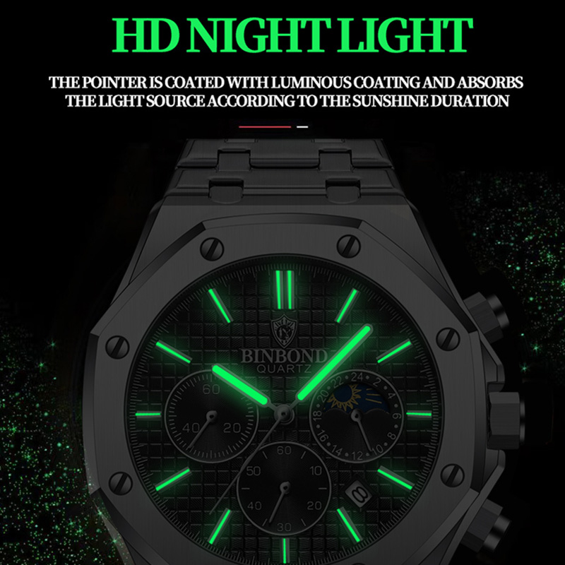 BINBOND Quality Men Watch Luxu - Rolex Watch Daytona ulasan dan harga