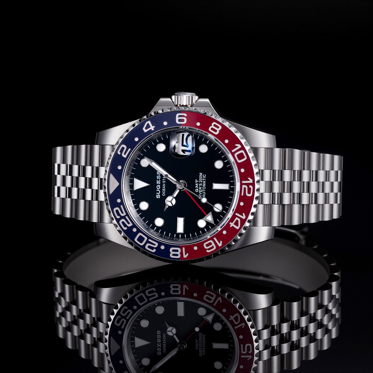 Sugess GMT Diving Watch of Men - Rolex Watch Submariner ulasan dan harga