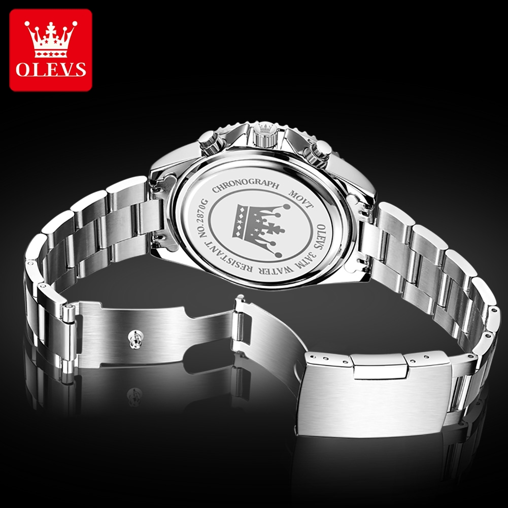 OLEVS 2870 Men's Watches Moon  - Rolex Watch Submariner ulasan dan harga