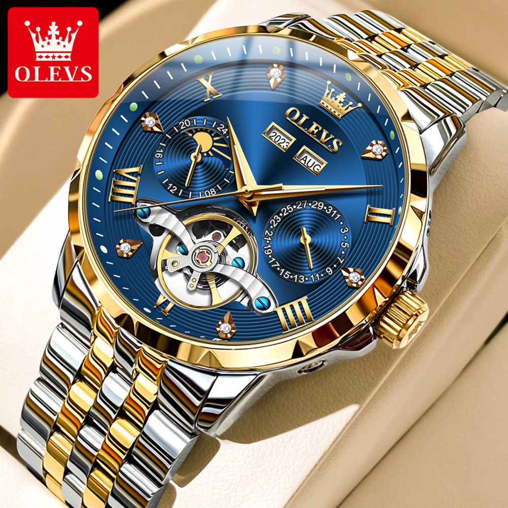 OLEVS 6691 Men Watch Luxury Bu - Rolex Watch Daytona ulasan dan harga