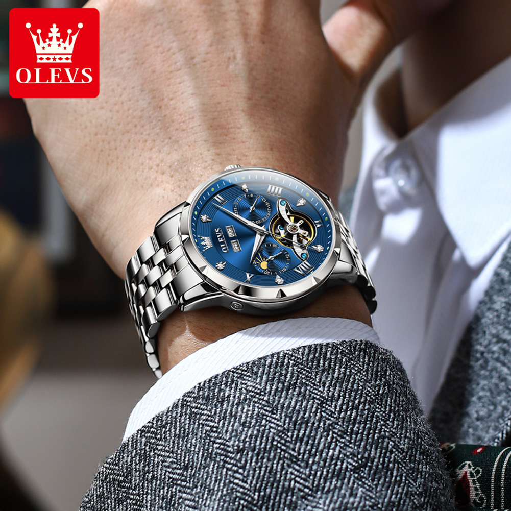 OLEVS 6691 Men Watch Luxury Bu - Rolex Watch Daytona ulasan dan harga