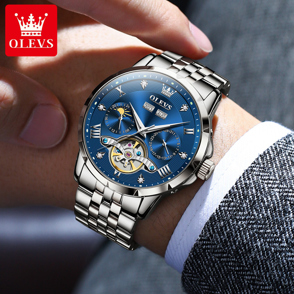 OLEVS 6691 Men Watch Luxury Bu - Rolex Watch Daytona ulasan dan harga