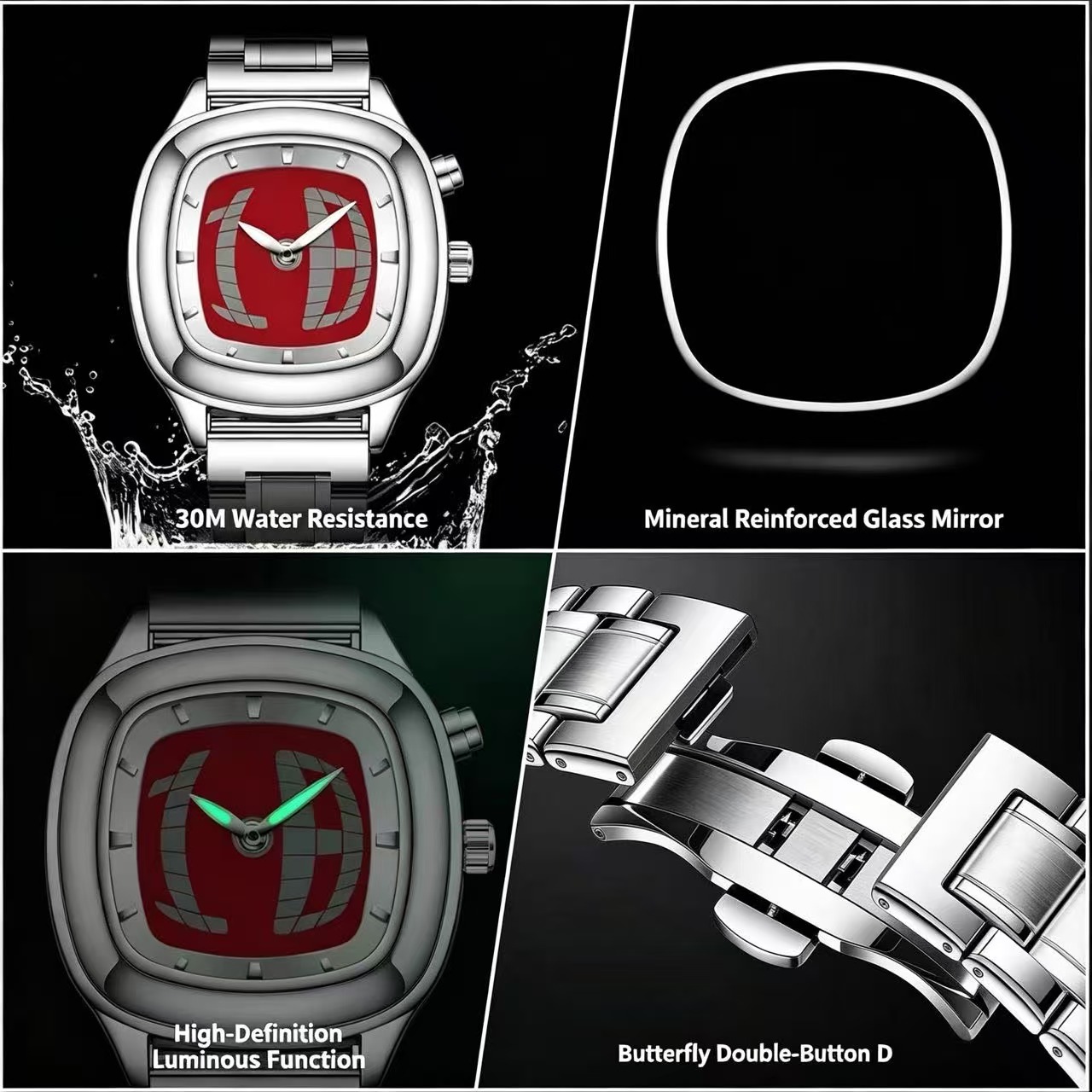 PAAZOMU Men's Quartz Watch Fas - Tropic Strap Vintage ulasan dan harga