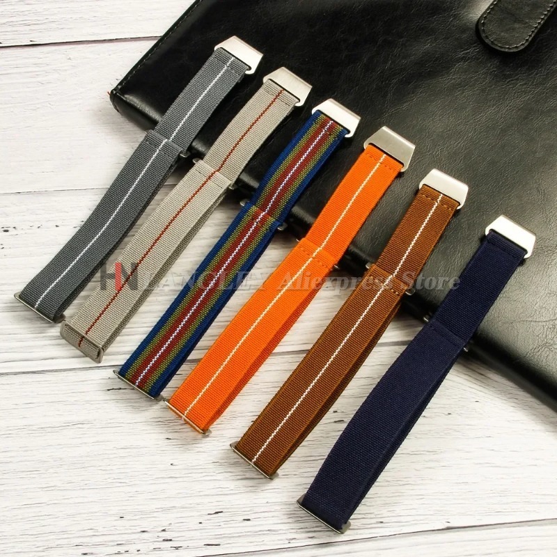 Elastic Nylon Watch Band for S - Parachute Strap Elastic ulasan dan harga