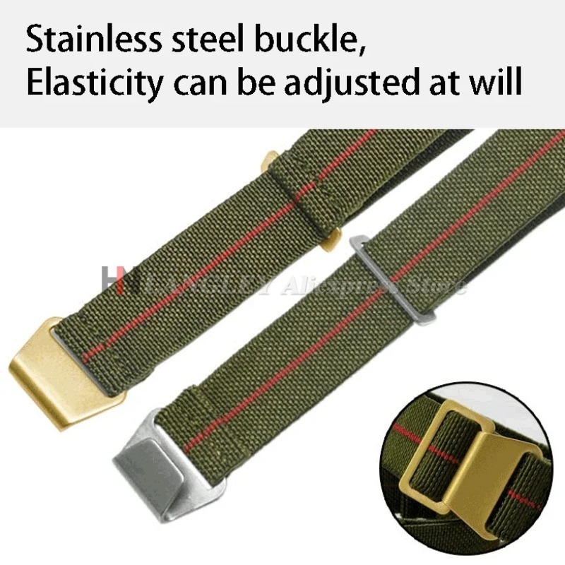 Elastic Nylon Watch Band for S - Parachute Strap Elastic ulasan dan harga