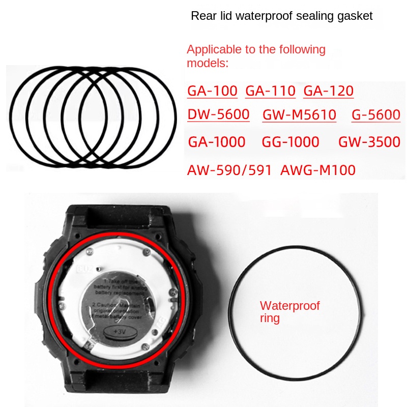 Rear cover waterproof ring for - Casio Watch G-Shock Dw-5600 ulasan dan harga