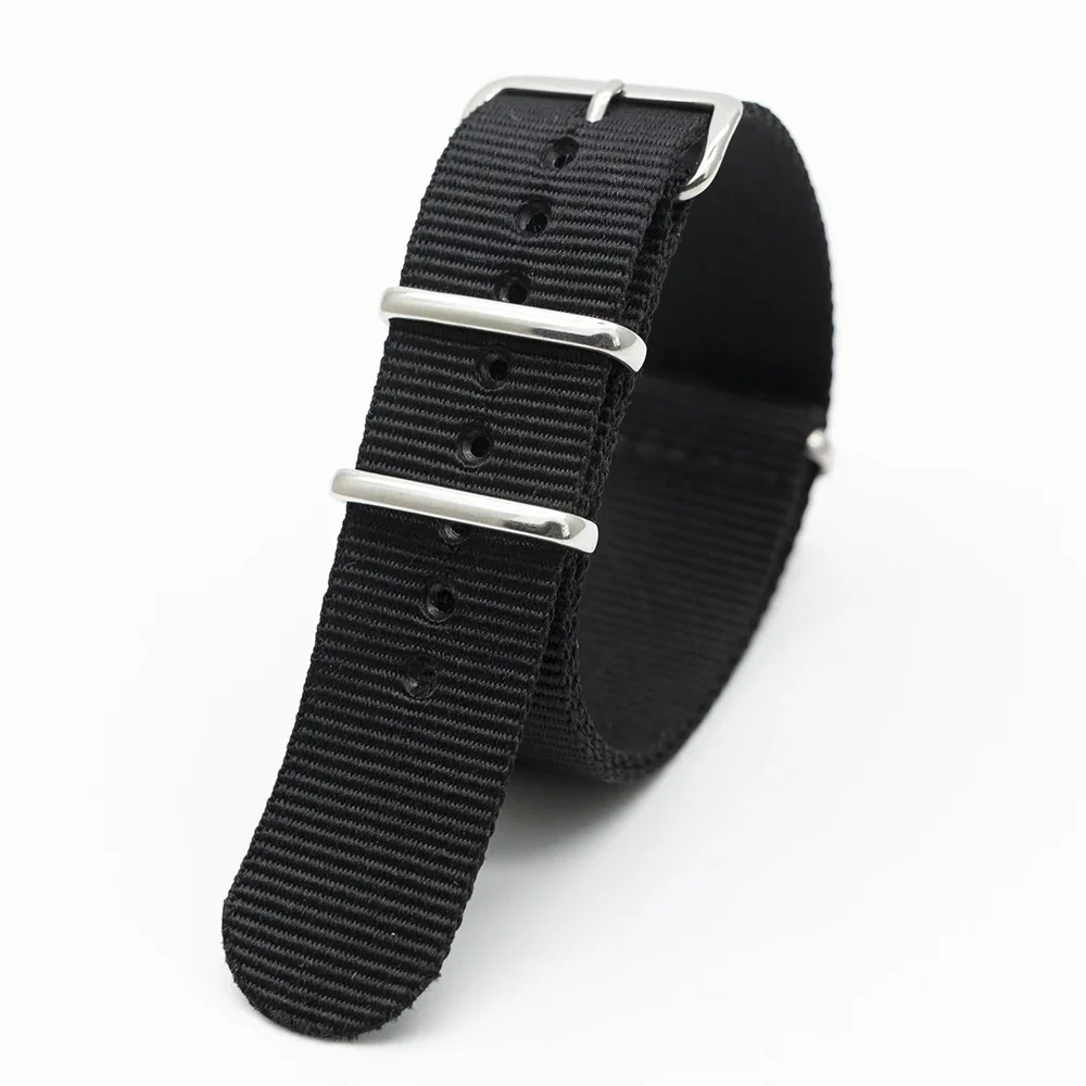Black Nylon Watch Band For Mec - Nato Strap Nylon ulasan dan harga