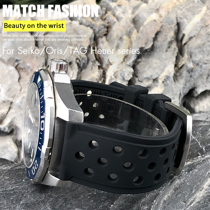22mm 21mm 20mm Silicone Watch  - Seiko Watch 5 Sports ulasan dan harga