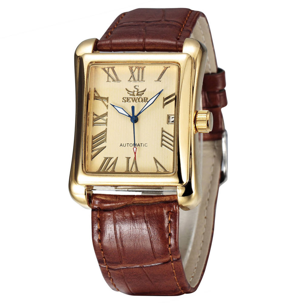 SEWOR Top Brand Luxury Men Wat - Cartier Watch Santos ulasan dan harga