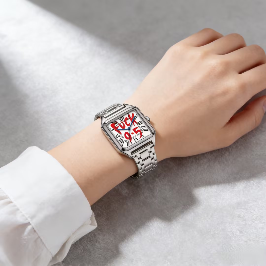 FUCK9.5 Stainless Steel Alloy  - Cartier Watch Santos ulasan dan harga