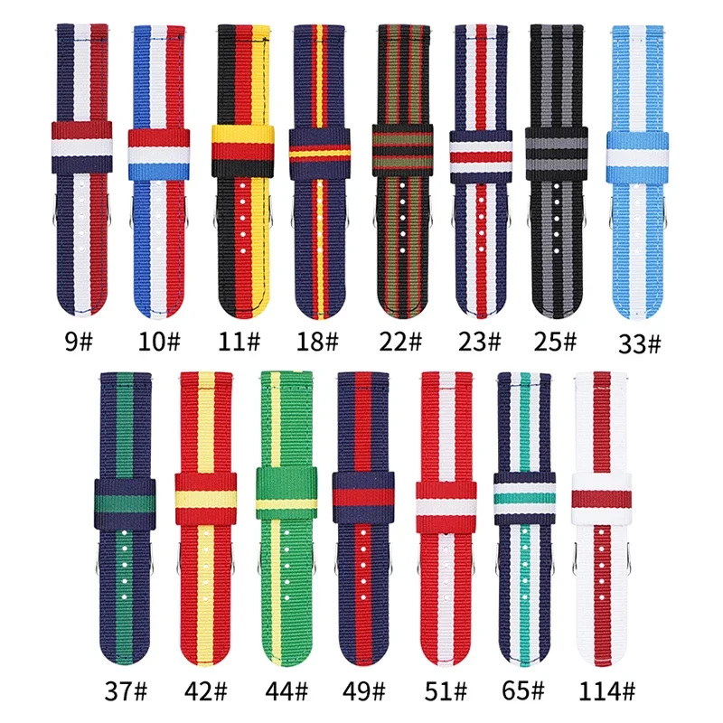 20mm 22mm Woven Nylon Strap fo - Nato Strap Nylon ulasan dan harga