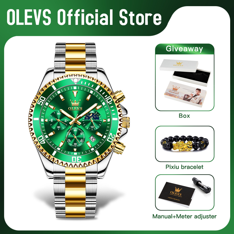 OLEVS 2870 Men's Watch Top Bra - Rolex Watch Datejust ulasan dan harga