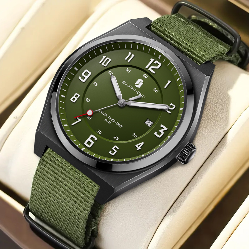 SAPPHERO Men's Sports Quartz W - Tropic Strap Vintage ulasan dan harga